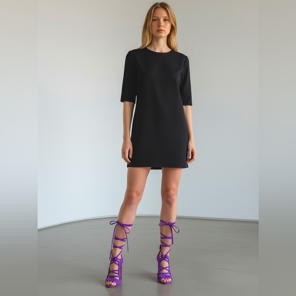 Etro Purple Lace-Up Suede High-Heel Sandals - Picture 2 of 13